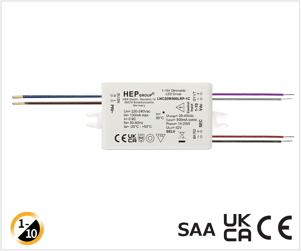 LNC 20W 200-700mA 1-10V-Dim