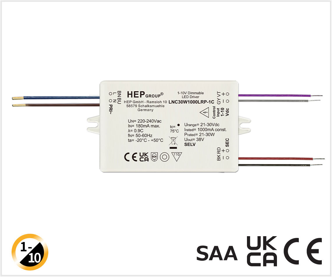 LNC 30W 400-1000mA 1-10V-Dim