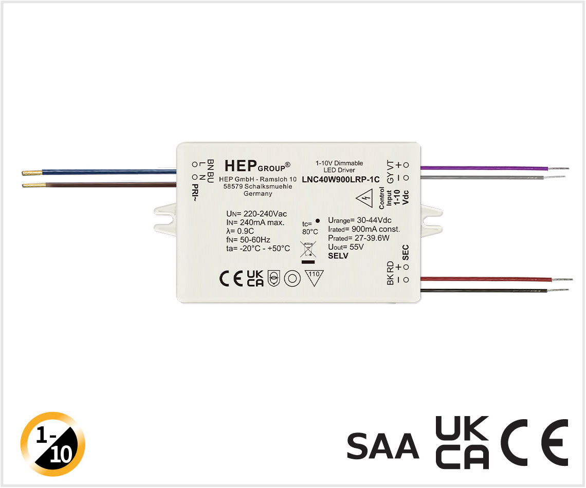 LNC 40W 500-1050mA 1-10V-Dim